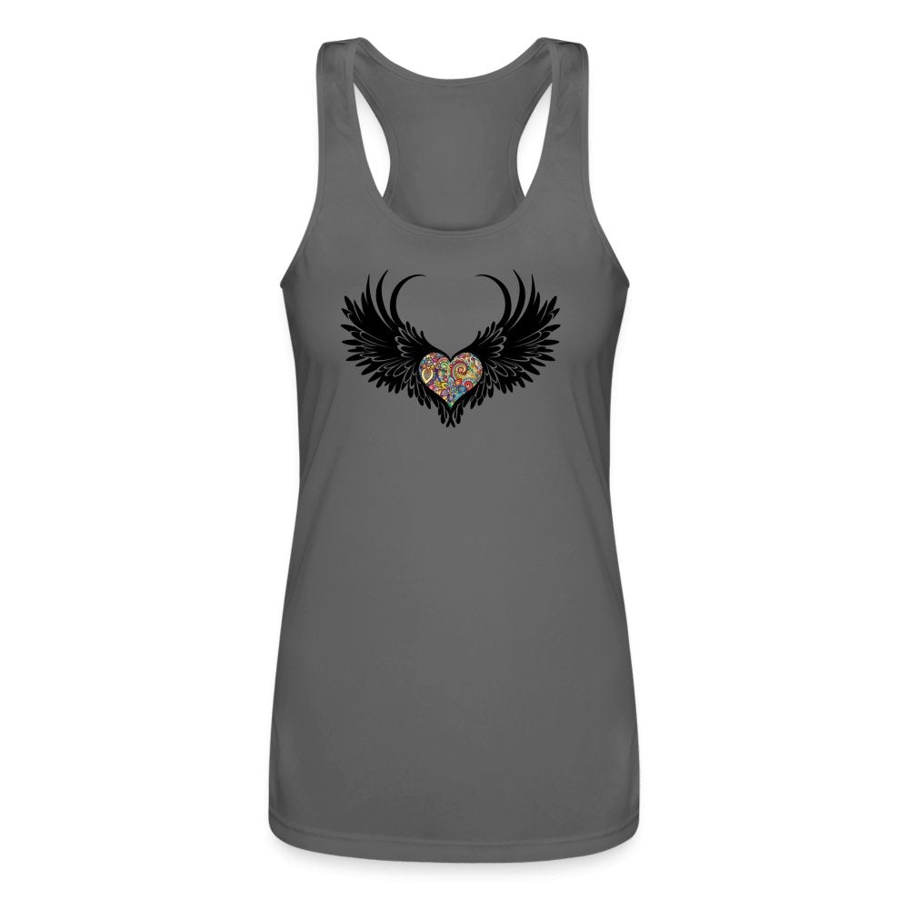 Colorful Heart & Wings Activewear Fitness Tank Top - Fitness Fam Apparel