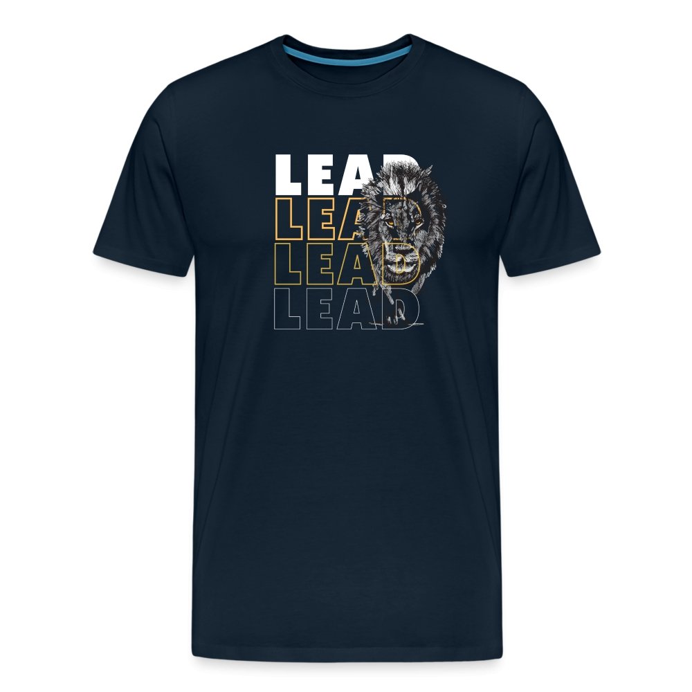Lead with Lion: Men's Fitness T-shirt by Fitness Fam Apparel - Fitness Fam Apparel