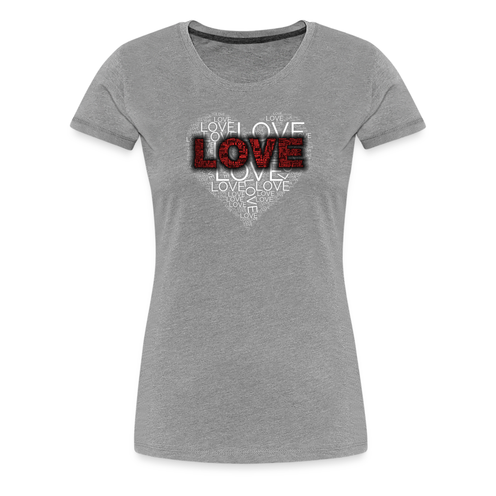 Women’s Love Heart T-shirt - Fitness Fam Apparel