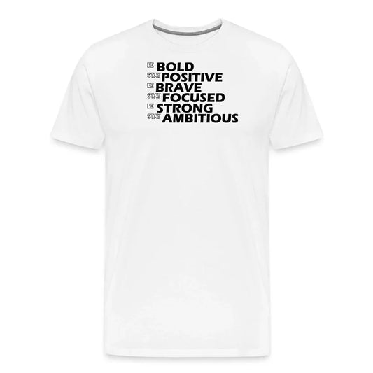 Be Bold Men's Motivational Graphic T-Shirt for Workouts and Casual Wear - Fitness Fam Apparel