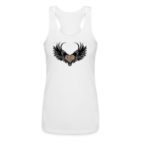 Colorful Heart & Wings Activewear Fitness Tank Top - Fitness Fam Apparel