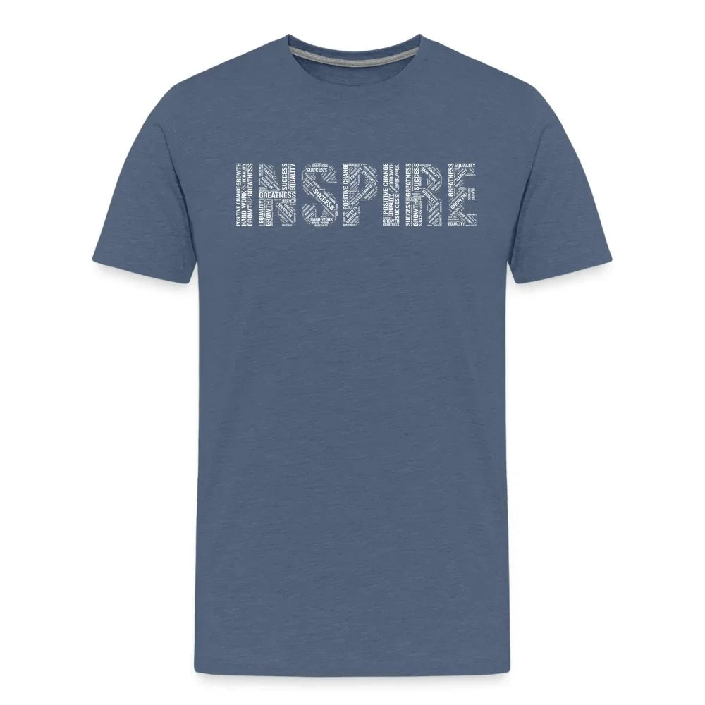Inspire word cloud Men's Premium T-Shirt - Fitness Fam Apparel