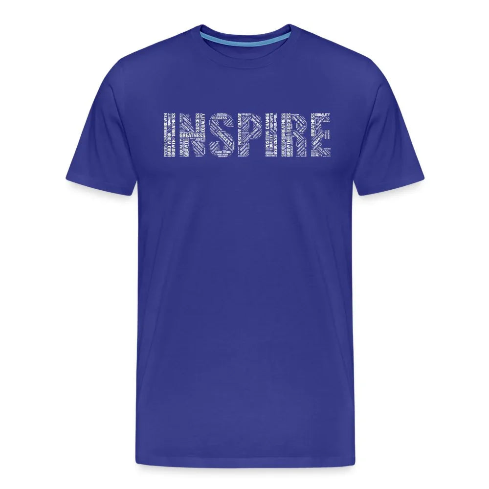 Inspire word cloud Men's Premium T-Shirt - Fitness Fam Apparel