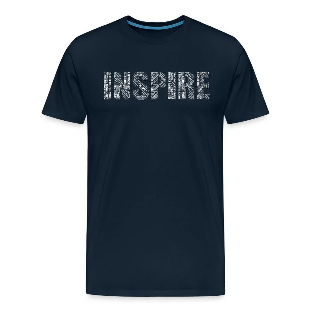 Inspire word cloud Men's Premium T-Shirt - Fitness Fam Apparel