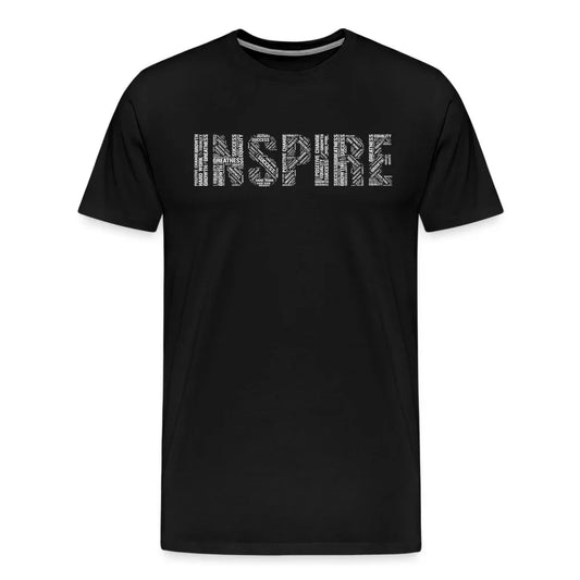 Inspire word cloud Men's Premium T-Shirt - Fitness Fam Apparel