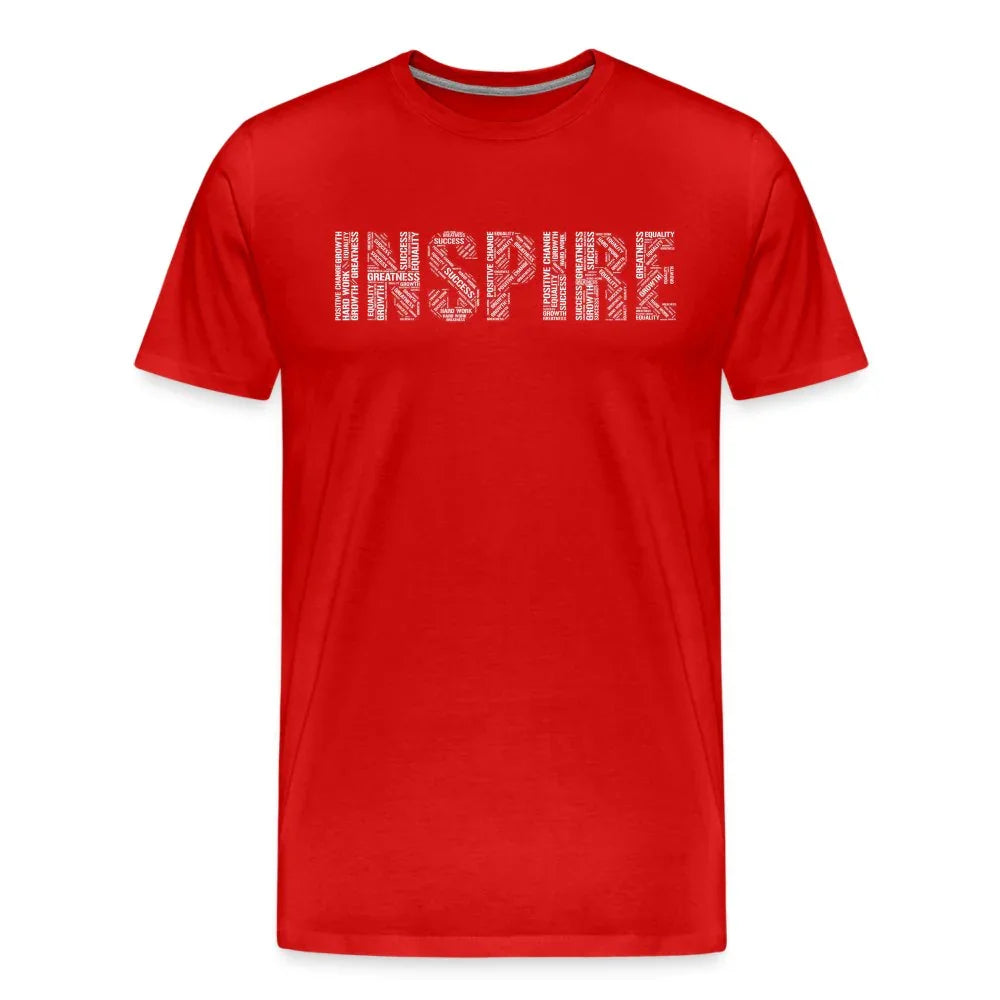 Inspire word cloud Men's Premium T-Shirt - Fitness Fam Apparel