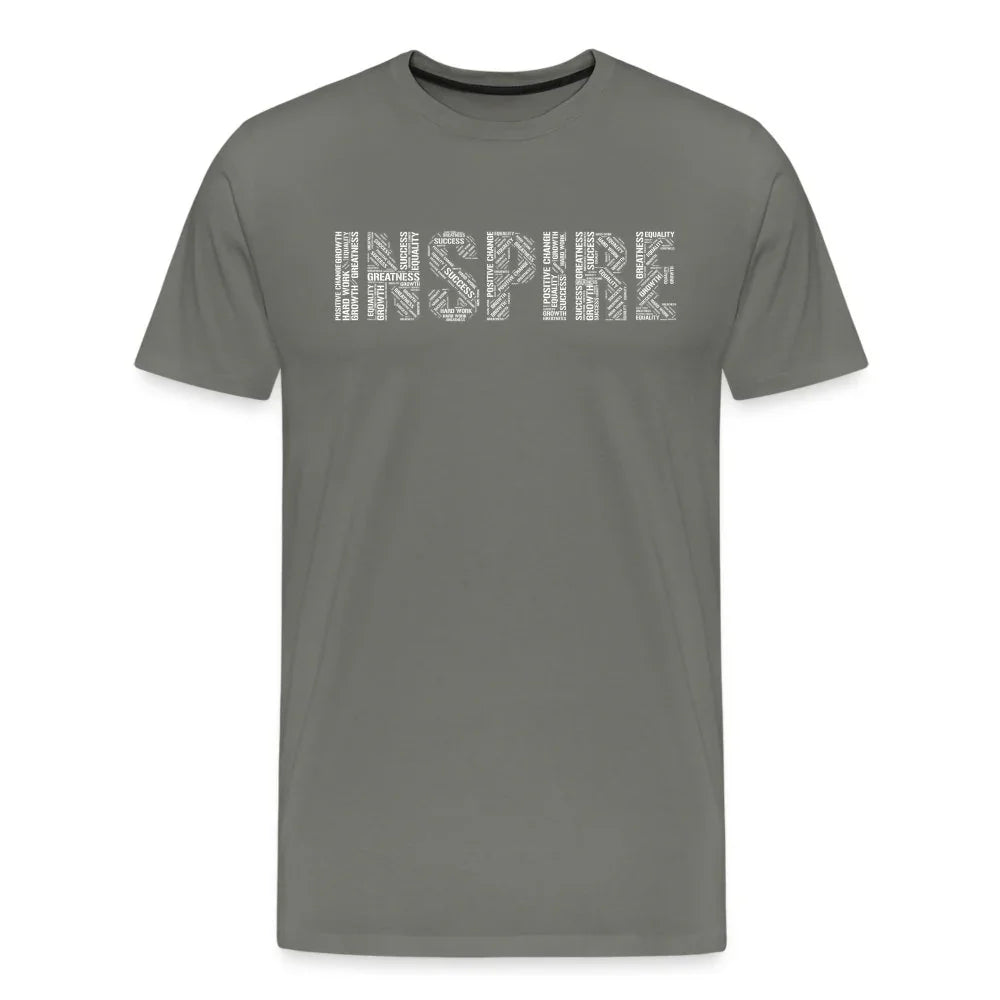Inspire word cloud Men's Premium T-Shirt - Fitness Fam Apparel