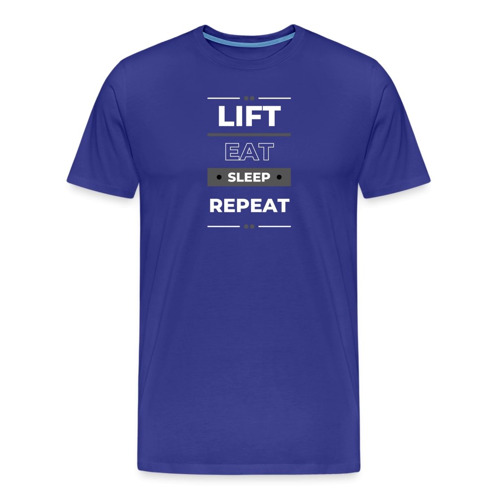 Lift Eat Sleep Repeat Men's Gym T-Shirt for Workouts and Casual Wear - Fitness Fam Apparel