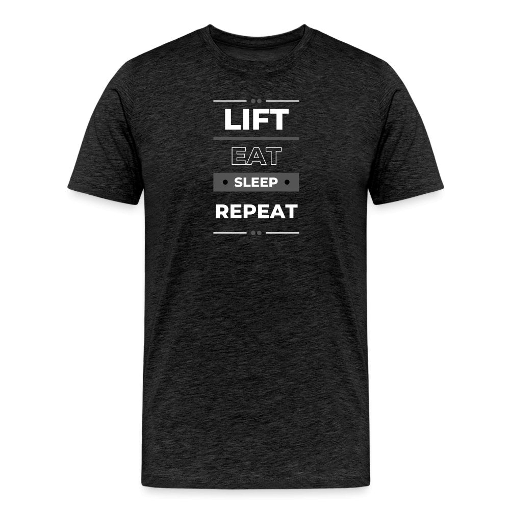 Lift Eat Sleep Repeat Men's Gym T-Shirt for Workouts and Casual Wear - Fitness Fam Apparel