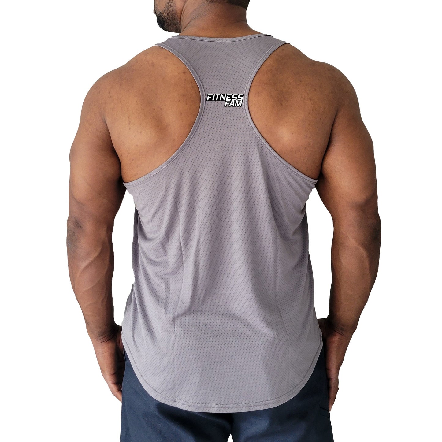 Men's Quick Dry Y-Back Muscle Tank Top for Gym Workouts - Fitness Fam Apparel