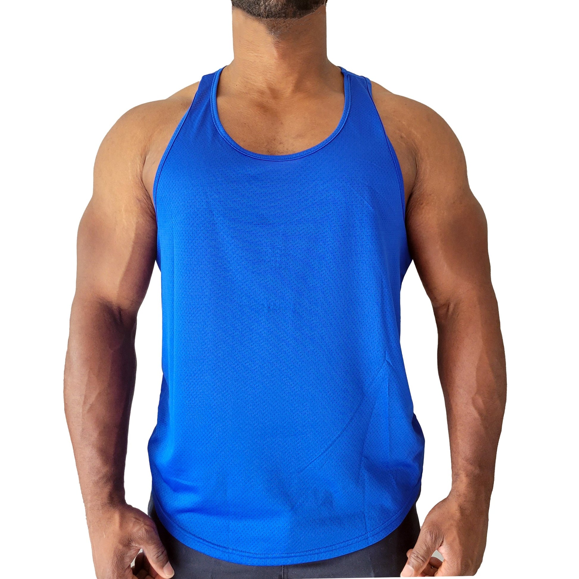 Men's Quick Dry Y-Back Muscle Tank Top for Gym Workouts - Fitness Fam Apparel