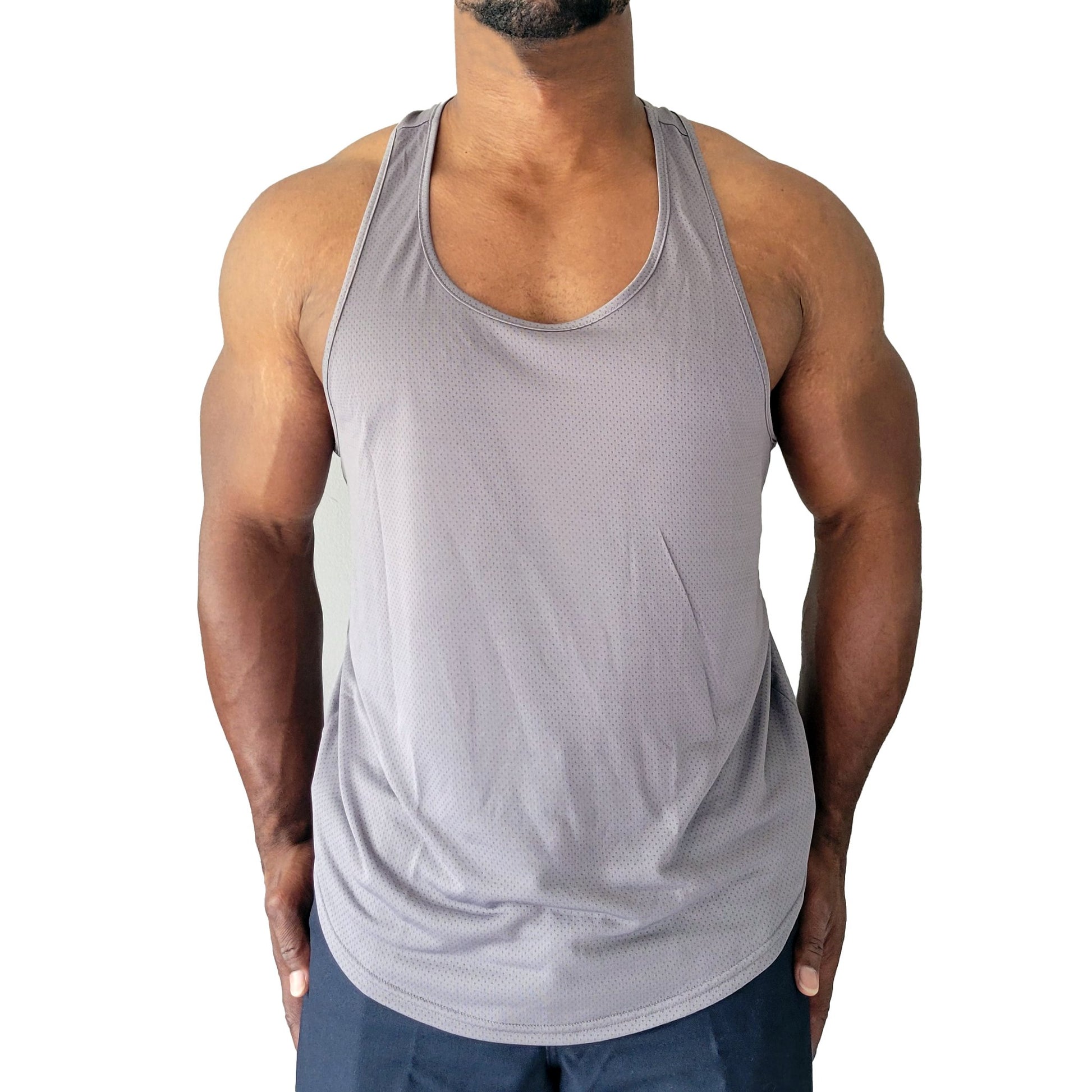 Men's Quick Dry Y-Back Muscle Tank Top for Gym Workouts - Fitness Fam Apparel