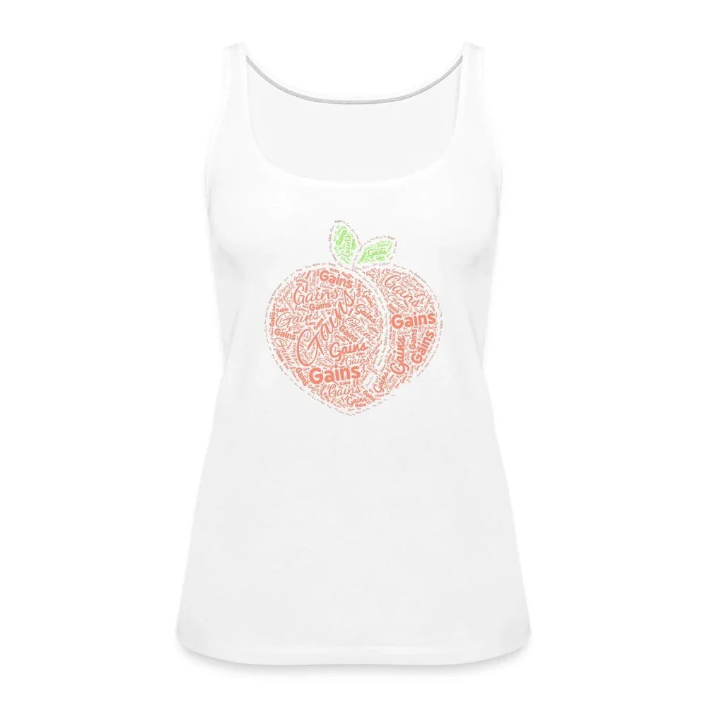 Peach Gains Womens Tank Top - Fitness Fam Apparel