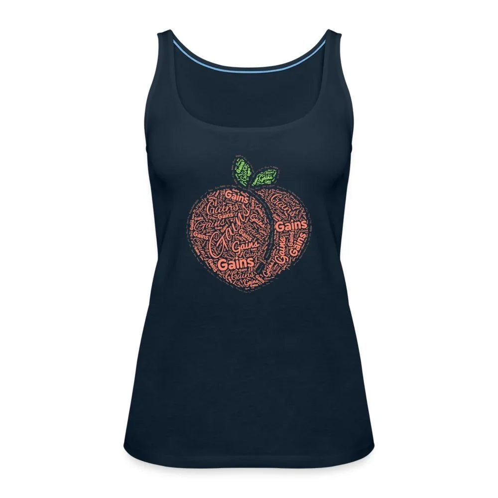 Peach Gains Womens Tank Top - Fitness Fam Apparel