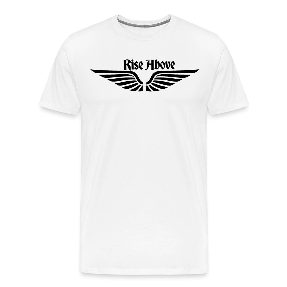 Rise Above Wings Graphic Tee - Inspiring & Motivational Fitness and casual Apparel - Fitness Fam Apparel