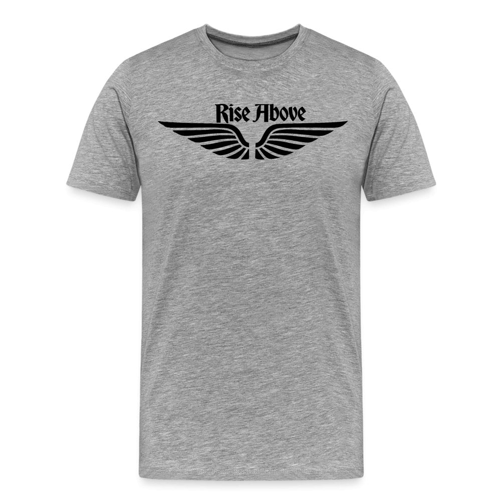 Rise Above Wings Graphic Tee - Inspiring & Motivational Fitness and casual Apparel - Fitness Fam Apparel