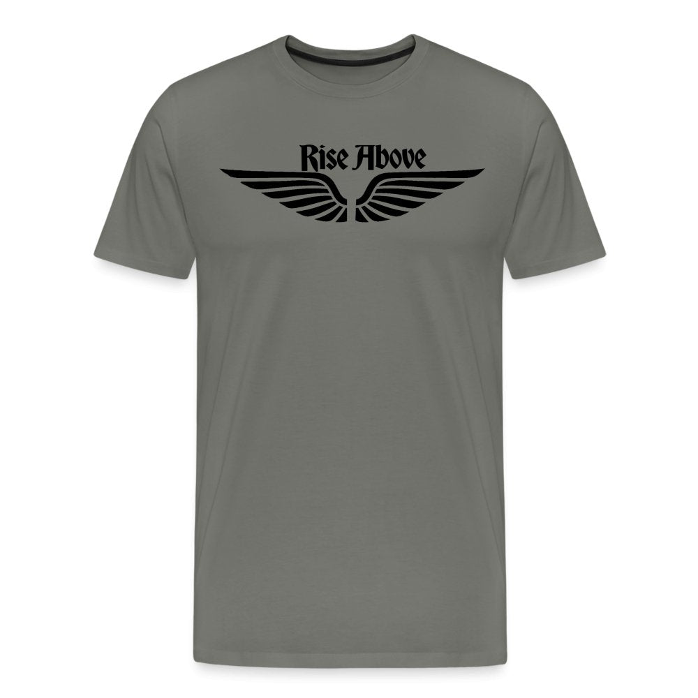 Rise Above Wings Graphic Tee - Inspiring & Motivational Fitness and casual Apparel - Fitness Fam Apparel