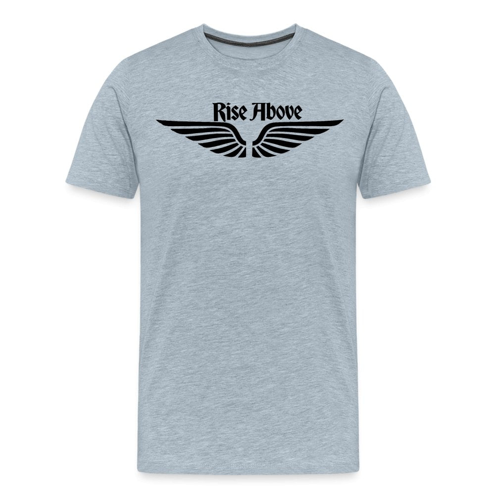 Rise Above Wings Graphic Tee - Inspiring & Motivational Fitness and casual Apparel - Fitness Fam Apparel