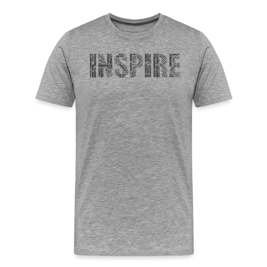 Inspire Word Cloud Men's Premium T-Shirt - Elevate Your Motivation - Fitness Fam Apparel