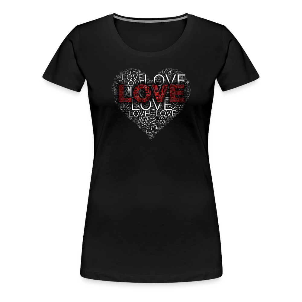 Women’s Love Heart T-shirt - Fitness Fam Apparel