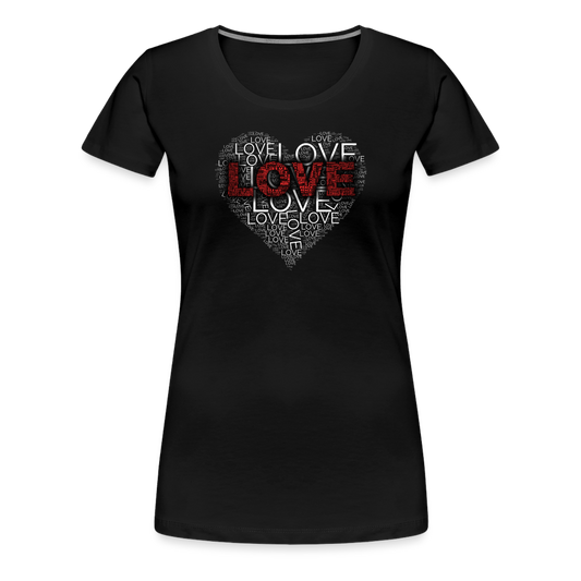 Women’s Love Heart T-shirt - Fitness Fam Apparel