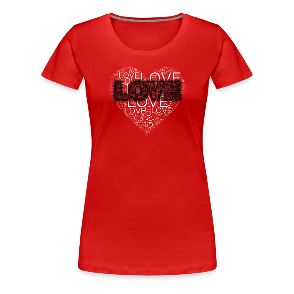 Women’s Love Heart T-shirt - Fitness Fam Apparel