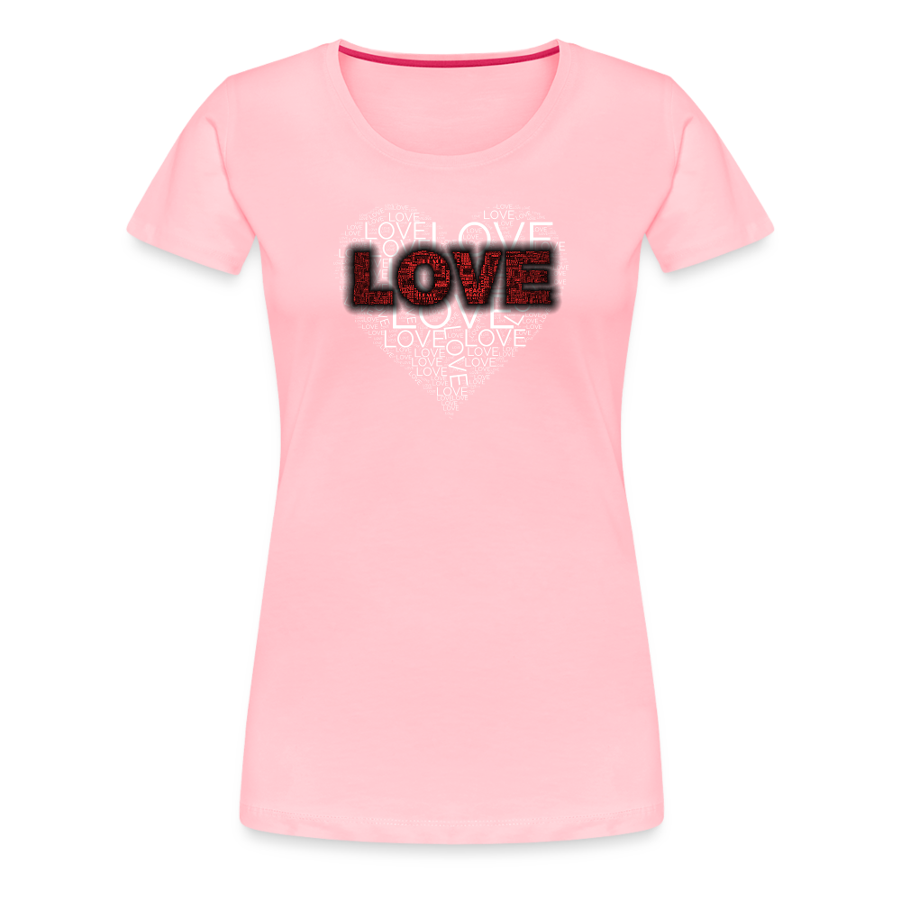 Women’s Love Heart T-shirt - Fitness Fam Apparel