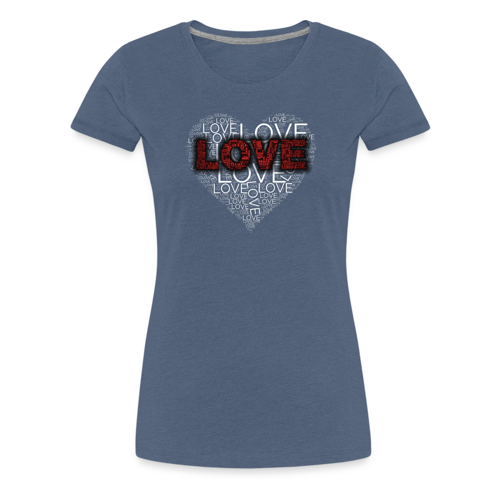 Women’s Love Heart T-shirt - Fitness Fam Apparel