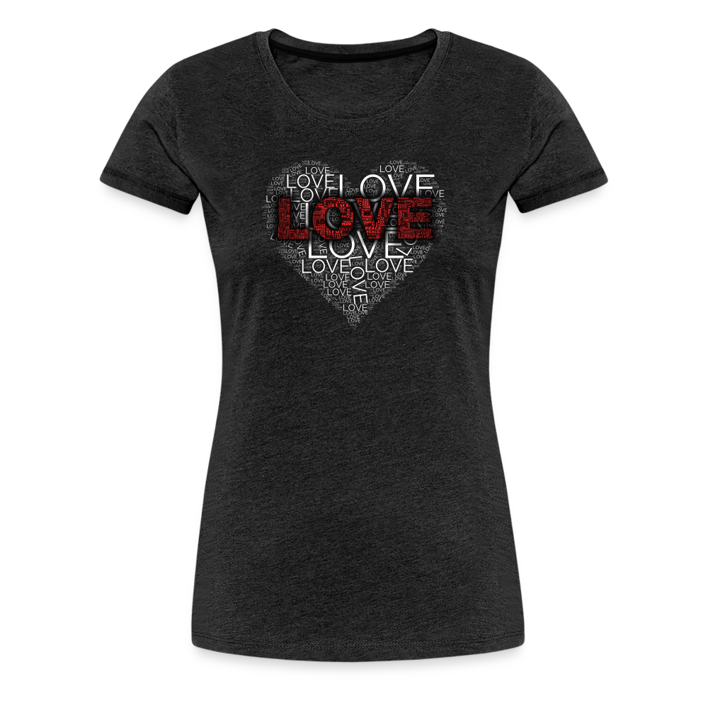 Women’s Love Heart T-shirt - Fitness Fam Apparel
