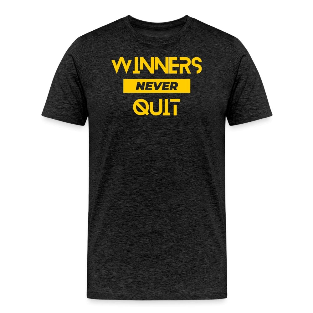 Stay Motivated with Our 'Winners Never Quit' T-Shirt - Fitness-Inspired Graphic Tee by Fitness Fam Apparel - Fitness Fam Apparel