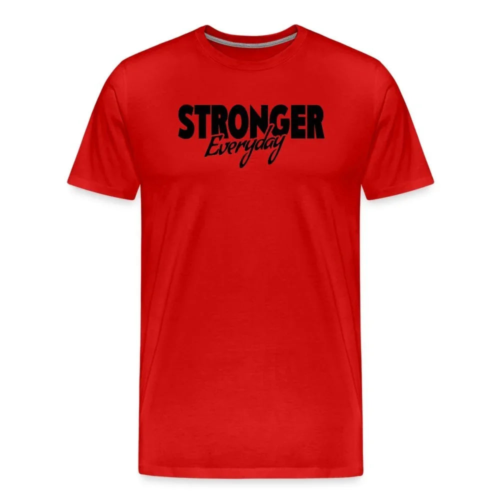 Stronger Everyday Black Version Premium T-Shirt - Fitness Fam Apparel