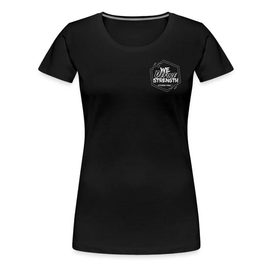 We Define Strength Women's Motivational Graphic T-Shirt for Workouts and Casual Wear - Fitness Fam Apparel